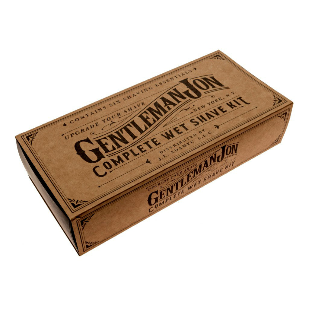 gentleman jon complete wet shave kit box