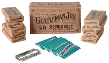 50 Pack Gentleman Jon Platinum Double Edge Razor Blades