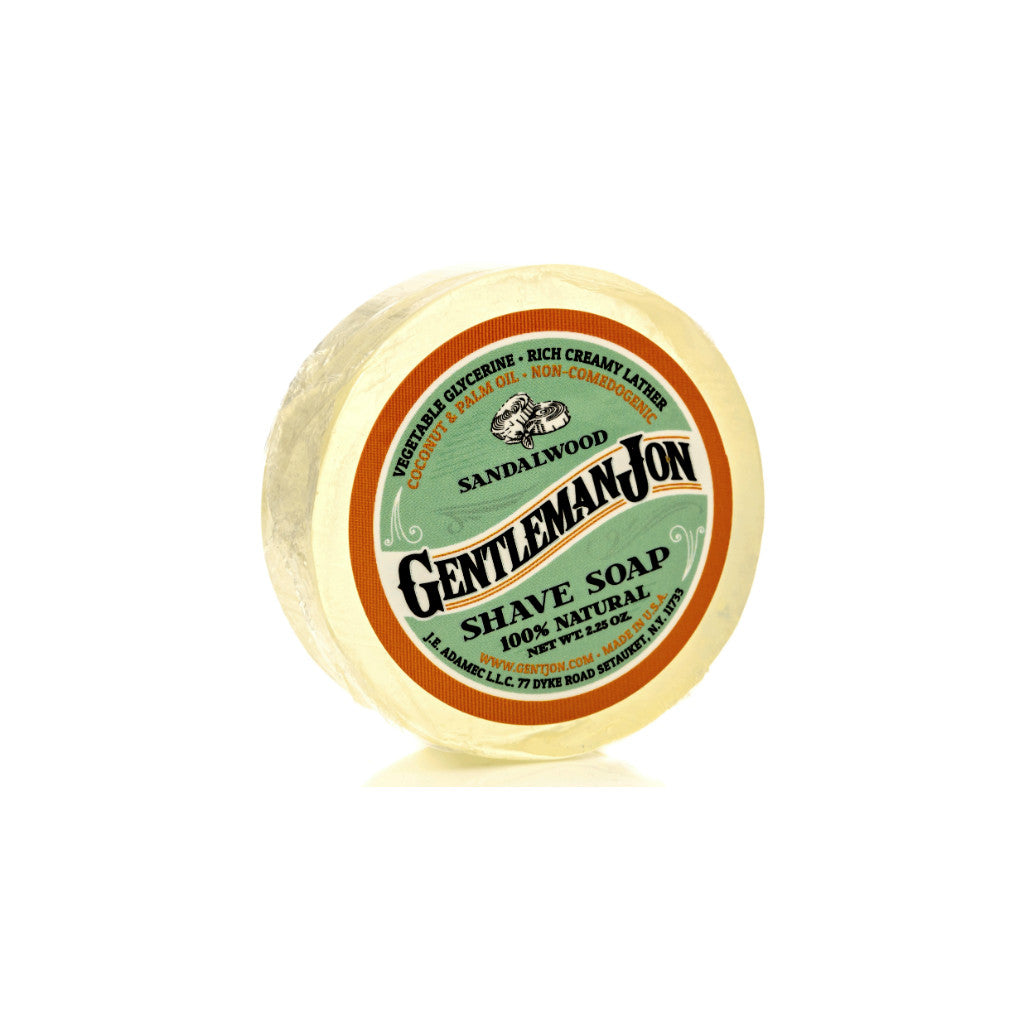 gentleman jon glycerine shave soap